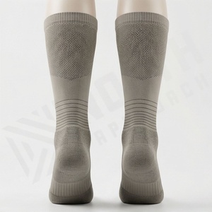 <b>Knee</b> <b>High</b> Running <b>Socks</b> Breathable Polyester Spandex <b>Men</b> Women Athletic Sports Compression Support Summer Standard Thickness - Product Image 2