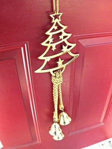 Adorno Navideño de Campana de Latón Dorado, Decoración Colgante para Árbol, Decoración Festiva - Product Image 3