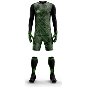 Ensemble d'uniformes de gardien de but personnalisés, maillot rembourré à manches longues, shorts, leggings, vêtements d'équipe de football à étiquette privée, kit de gardien de but OEM - Product Image 4