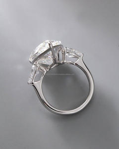 Anillo de Compromiso/Boda Vintage de Oro Amarillo de 14k con Diamante Cultivado en Laboratorio IGI/GIA, Unisex, Oro Blanco Fino para Aniversario, Ideal para Fiestas - Product Image 4