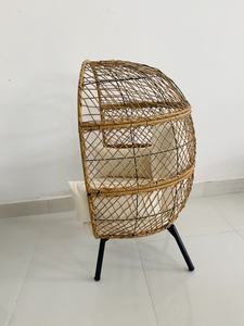 Chaise pivotante en rotin, balançoire d'extérieur en rotin avec support, sûre et robuste, japon - Product Image 4