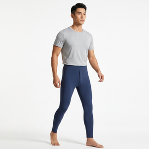 Leggings de Compresión para Hombre, Color Azul Marino, de Poliéster, de Secado Rápido, Cintura Elástica - Product Image 4