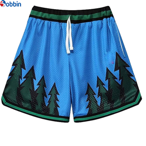Pantalones Cortos Deportivos Cómodos para Hombre, Personalizados con Impresión, Color Sólido, Malla Sublimada, Diseño Vintage Personalizado, Bordado, Casual - Product Image 1