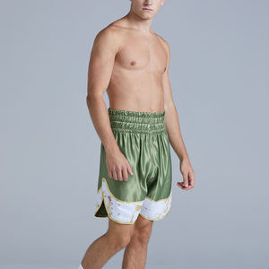 Shorts de boxe athlétiques pour hommes en satin légers, pour compétition, avec ceinture élastique large - Product Image 6