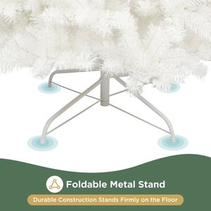 Albero di Natale di Lusso in Pino di Alta Qualità a Batteria, Pieghevole a Forma di Stella con Luci LED e Decorazioni per Esterni - Product Image 4
