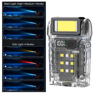 Torcia LED Ricaricabile USB per Campeggio, Escursionismo e Lavoro d'Emergenza, Mini con 7 Modalità di Illuminazione - Solo Spedizione Logistica (USPS.TK/TMEU) - Product Image 2