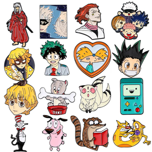 Épingles en émail de la série Pop Culture, broches métalliques personnalisées, badges, épingles de revers Kawaii à motif de dessin animé pour vêtements, accessoires de décoration DIY - Product Image 3