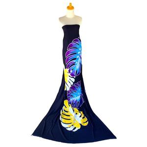 Large choix de couleurs avec peinture à la main ornements 100% rayonne Bali paréo plage Sarong motif feuille - Product Image 4