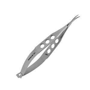 Ciseaux chirurgicaux ophtalmiques CE Ong en acier inoxydable de précision, manuels, pour la coupe de capsules, à angle positif, 9 cm - Product Image 3