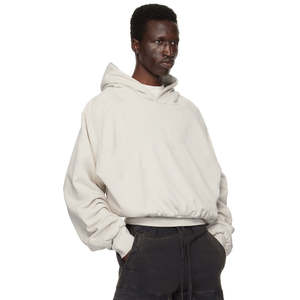 New Loose Half Zip Front Logo Eco-Friendly 100% Cotton Winter Hoodie with Drop-Shoulder Design for MEN WOMEN UNISEX - Product Image 2