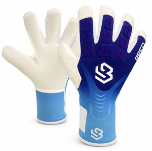 Professional Goalkeeper <b>Gloves</b> Made From German Latex 4mm Waterproof Non-Slip Hook & Loop Closure for Enhanced <b>Grip</b> Protection - Product Image 1