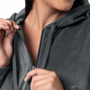 Conjunto de Sudadera con Capucha y Pantalones Deportivos de Dos Piezas con Cierre, Bordado Personalizado, Transpirable, Informal, de Alta Calidad, para Hombre - Product Image 6