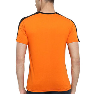 T-shirt pour homme personnalisé avec logo imprimé, 100% coton, col rond, coupe ample, service OEM personnalisé, couleur unie. - Product Image 4
