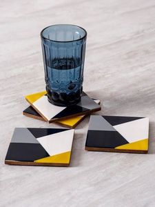 Resin coaster Polished Handcrafted Natural Wooden Bone Inlay coaster BY HANDMADE COLLECTION - Product Image 5