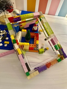 <b>Clear</b> Resin Photo <b>Frame</b> with Colorful Building Bricks, Handmade Kids Room <b>Picture</b> <b>Frame</b> for Home Decor and Gifts REHMAN CRAFT - Product Image 5