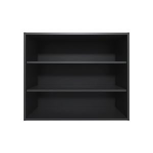 Mobile da Cucina Nero a Parete con Design a Scaffalatura Aperta - Product Image 3