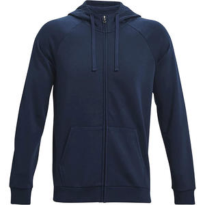 Sweat-shirt à capuche zippé confortable pour homme en polaire douce, idéal pour la détente et les occasions décontractées - Product Image 1