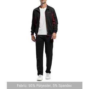 Mens Tracksuits Sweatsuits for Men Sweat Track <b>Suits</b> 2 Piece Casual Athletic <b>Jogging</b> Warm Up Full Zip Sets Hoodies and Pants - Product Image 3
