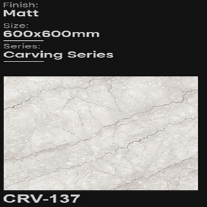 Baldosas de Porcelana Cerámica CLAYTON de Lujo Premium, con Relieve, Mate, Antideslizantes, 600x600mm - Product Image 3