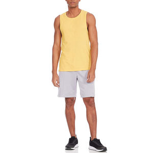 Débardeur de sport sans manches en coton épais avec logo personnalisé 2026 pour hommes, col rond, service OEM, prix abordable - Product Image 4