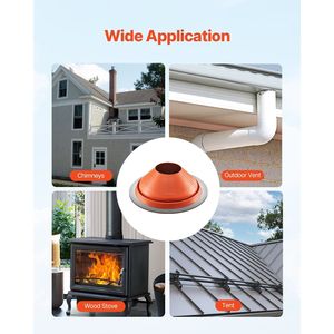 Coperture Flessibili in Silicone per Tubi e Bocchette di Ventilazione per Tubi con Diametro Esterno da 10 a 19 Pollici, Resistenti alle Alte Temperature (-101 Fahrenheit), Modello 437 - Product Image 6