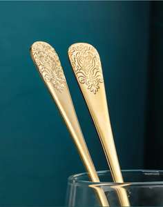 Ensemble de couverts en acier inoxydable pour buffet |   Vaisselle hygiénique résistante à la rouille pour hôtels et traiteurs - Product Image 3