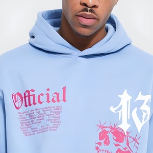 Ensemble de survêtement pour homme avec sweat à capuche et pantalon de jogging, broderie intégrale, streetwear décontracté, coupe ample, vêtements d'hiver, logo personnalisé, vente en gros - Product Image 5