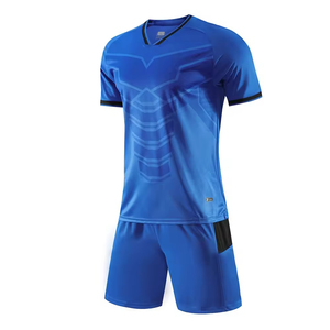 ชุดฟุตบอลแขนสั้นแบบกำหนดเอง พิมพ์ลายดิจิทัลที่ด้านหน้า โลโก้แห้งเร็ว ดีไซน์สำหรับทุกเพศ - Product Image 1