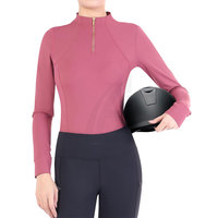 Chemise de base pour l'équitation pour femme, manches longues, séchage rapide, respirante, légère, OEM, tendance et à prix abordable