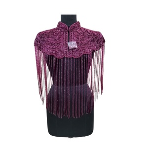 Cape élégante en dentelle perlée en maille 100 % coton, faite à la main, de haute qualité, pour femme, collection 2026 – Disponible - Product Image 1