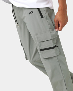 Athletic Nylon Cargo Jogger Pants for Men Lightweight Utility <b>Trousers</b> Zipper Pocket <b>Drawstring</b> Waist Manufacturing Supplier - Product Image 3