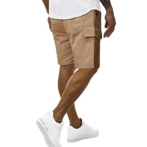 Shorts Bermuda en Tissu Oxford pour Homme avec Logo Avant, Style Urbain, Taille Élastique, Décontracté, Respirant, Coupe-Vent, Séchage Rapide, Poches - Product Image 2