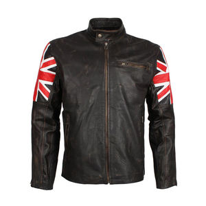 Vêtements d'hiver pour hommes, veste en cuir PU décontractée à fermeture éclair, vêtements pour hommes, veste en cuir à manches longues slim, veste de moto tendance - Product Image 1