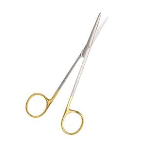 Tijeras de disección TC Metzenbaum con mango de carburo de tungsteno dorado, rectas y curvas, instrumentos quirúrgicos de operación, CE ISO, de Dentavex - Product Image 3