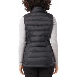 Puffy Vest Women Zip up Stand Collar Sleeveless Cotton Lightweight Padded <b>Cropped</b> <b>Puffer</b> Quilted Vest Winter Warm Coat <b>Jacket</b> - Product Image 6
