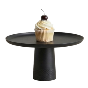 Présentoir à gâteaux en métal noir thermolaqué pour desserts et accessoires de table, idéal pour mariages, réceptions et hôtels - Product Image 3