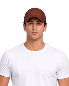 Men Brown Mesh Panel Sports Cap Breathable Lightweight Adjustable Summer Running Training Outdoor Baseball Hat For Men Use - Product Image 1