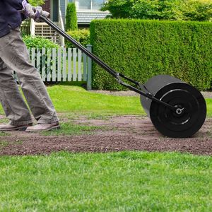 <b>Garden</b> <b>Tool</b> Manual Iron Lawn Roller XH Cylindrical Aerator - Product Image 2