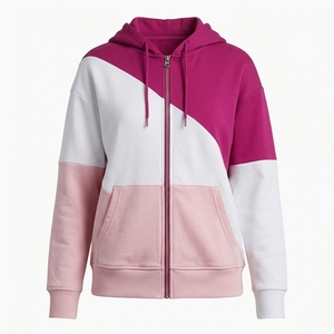 Sweat à capuche zippé pour femme, coupe courte et ample, vêtements streetwear pour femme, fabricant en gros, commandes personnalisées, style premium - Product Image 4