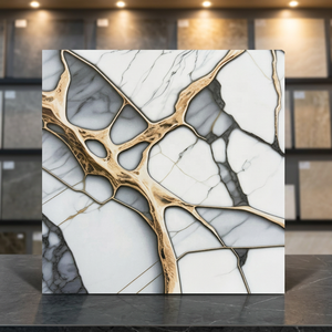 Azulejos de baño de cerámica pulida blanca de 40x40cm, azulejos de estacionamiento de porcelana resistentes para exteriores antideslizantes de 400x400mm, diseños de pisos - Product Image 6