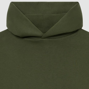 <b>Men</b> Olive Green Hooded Tracksuit Full Sleeve Solid Color Casual <b>Jogger</b> Set Midweight 100% Cotton Loose Fit Autumn Wear - Product Image 5