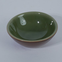 Plato para Salsa de Cerámica Agung Keramik, Verde Oliva, con Esmalte Reactivo, 8x3cm, Apto para Lavavajillas, para Restaurantes y Hoteles, Estilo Japonés, para Salsa de Soya