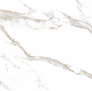 Carreaux effet marbre blanc Carara Pearl, poli brillant, format 600x600 mm, pour murs et sols - Product Image 1