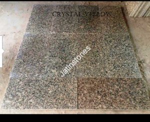 Losa de Granito Amarillo Cristalino Pulido, Piedra de Granito Natural para Encimeras de Cocina, Pisos, Revestimiento de Paredes y Azulejos - Product Image 4
