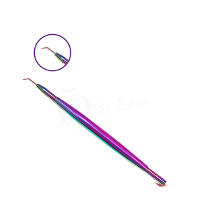 Outils de rehaussement et de séparation des cils pour volume et permanente, avec finition plasma noir, or et arc-en-ciel - Product Image 1