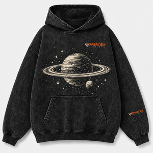 Sudadera con Capucha Unisex Premium Personalizada, Lavado Ácido, de Gran Gramaje, con Pedrería, Estilo Grunge Urbano, Desgastada, con Bajo sin Rematar y Gráficos Vintage - Product Image 1