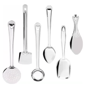 Stainless Steel Eco-friendly Modern Stylish <b>Art</b> Decor Kitchenware Set Cooking Spatula Soup Spoon At good price - Product Image 5
