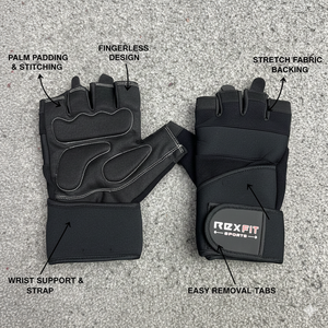 Guantes Deportivos Ligeros Rexfit para Mujer, Guantes de Ejercicio Transpirables sin Dedos para Fitness, Ciclismo y Entrenamiento - Product Image 4