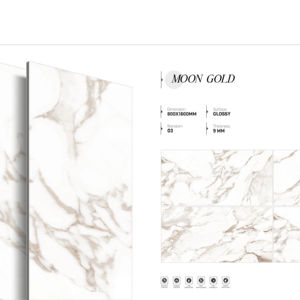 Losas de porcelana Elite Radiant Gloss de 800x1600, 1200x1800, 750x1500 mm desarrolladas para proyectos de construcción contemporánea de alta gama. - Product Image 1