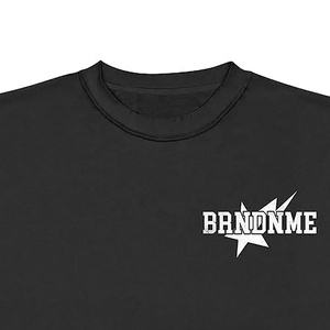 Camiseta de Manga Corta para Hombre, Nueva Llegada, con Logotipo de Banda Blanca Estampado en la Parte Delantera, Cuello Redondo Informal, Corte Regular, Algodón Jersey - Product Image 3